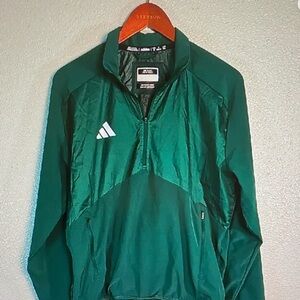 Adidas Men's Green Windbreaker
